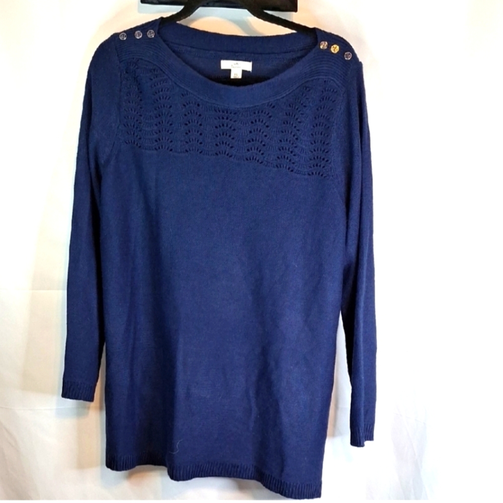 Croft & Barrow Blue Knit Sweater bin 46